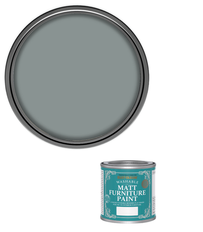 Rust-Oleum Washable Matt Furniture Paint - Slate - 125ml