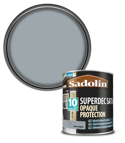 Sadolin Superdec Satin Opaque Wood Protection - Silver Coppice - 1L