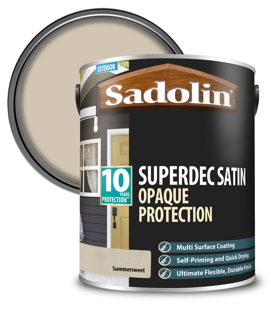 Sadolin Superdec Satin Opaque Wood Protection - Summer Sweet - 5L