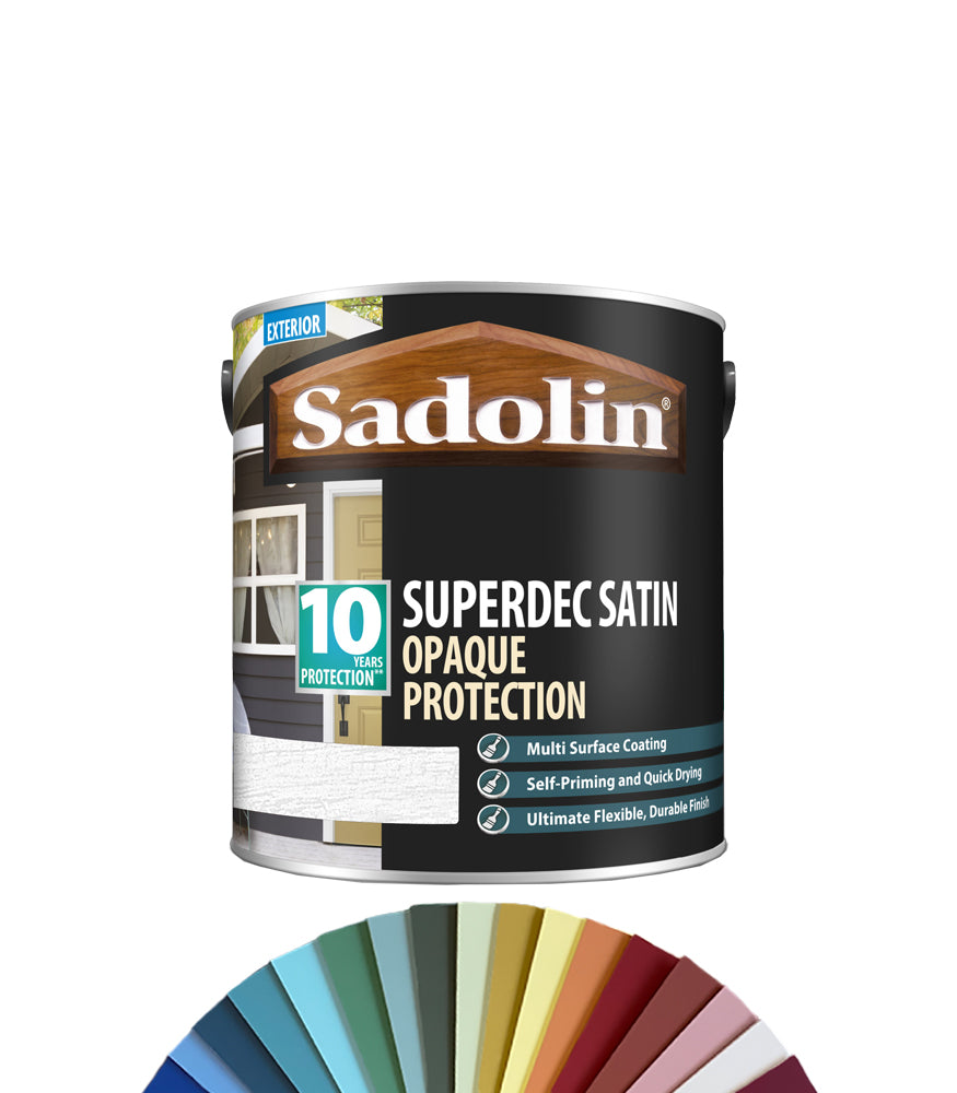 Sadolin Superdec Satin Opaque Wood Protection - 2.5L - Tinted Colour Match