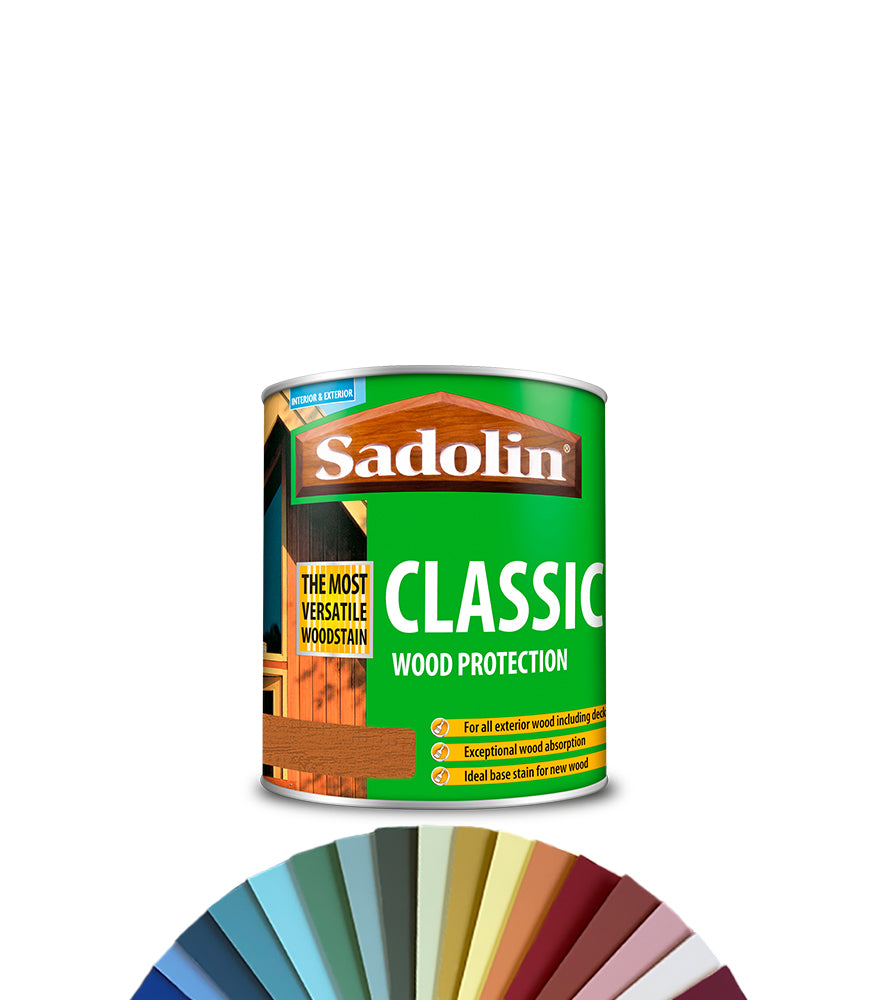 Sadolin Classic All Purpose Woodstain - 1L - Tinted Mixed Colour