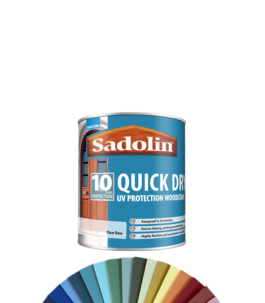 Sadolin Quick Dry UV Protection Woodstain - 1L - Tinted Colour Match