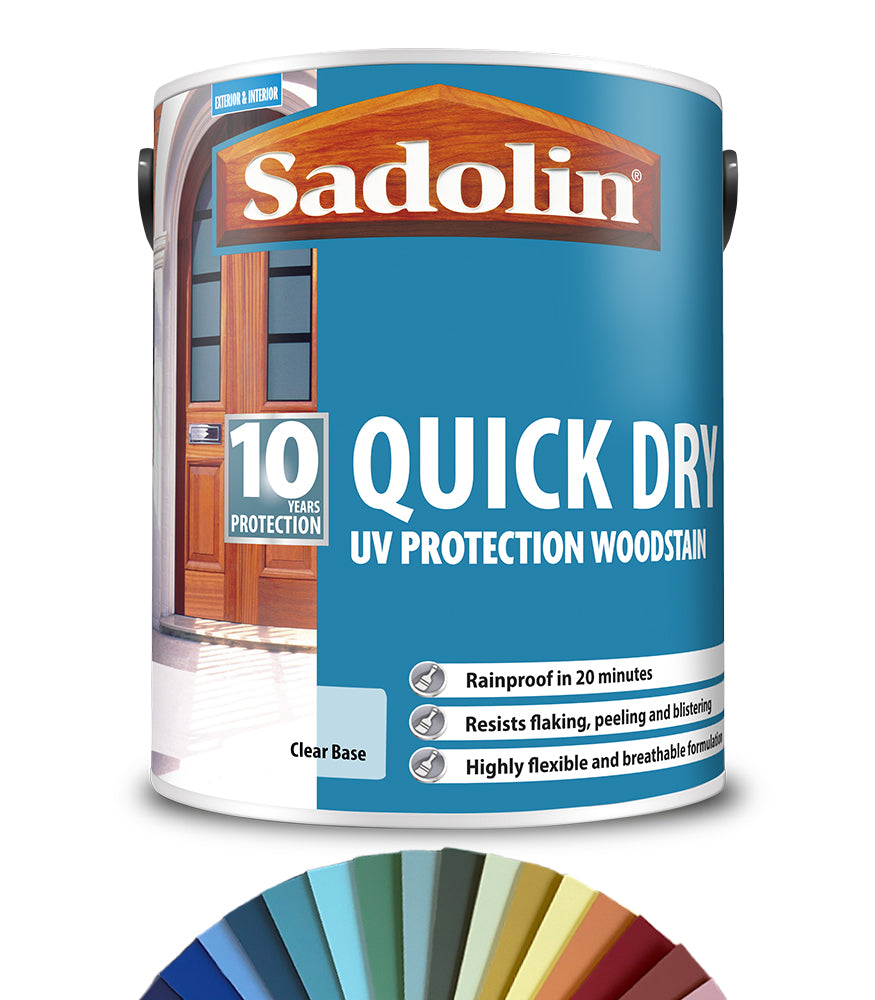 Sadolin Quick Dry UV Protection Woodstain - 5L - Tinted Colour Match