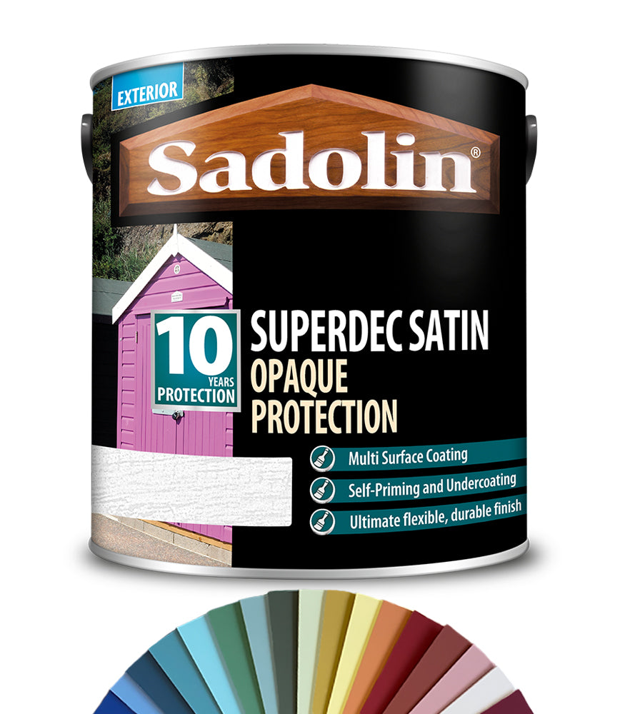 Sadolin Superdec Satin Opaque Wood Protection - 5L - Tinted Colour Match