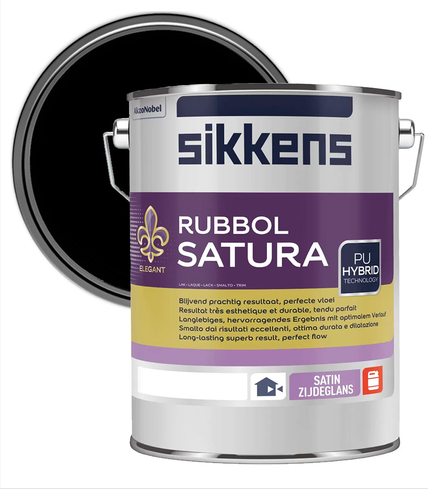 Sikkens Rubbol Satura Plus Paint - 5 Litre - Black
