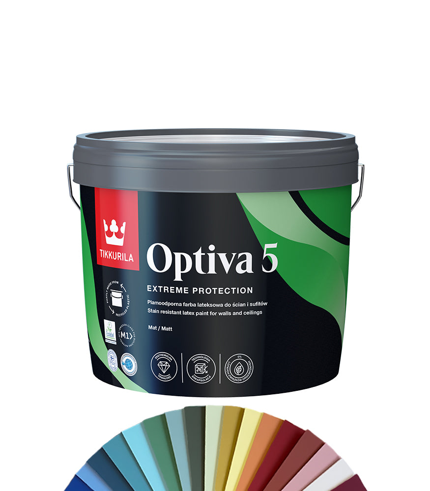 Tikkurila Optiva Matt 5 - 3L - Tinted Mixed Colour