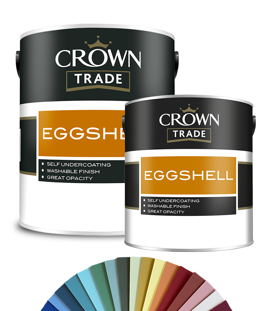 Crown Trade Eggshell Paint - Tinted Colour Match