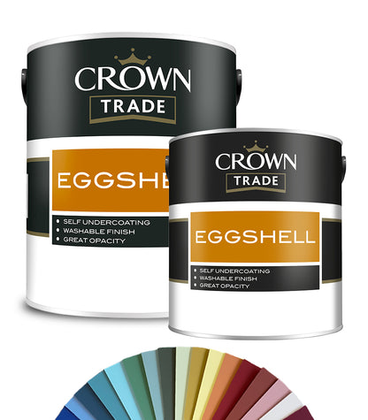 Crown Trade Eggshell Paint - Tinted Colour Match