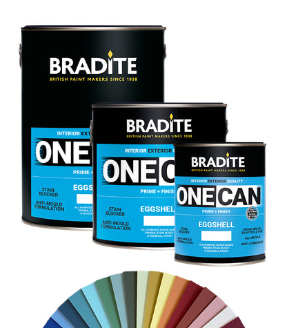 Bradite One Can Eggshell OC64 Multi-Surface Paint - Tinted Colour Match