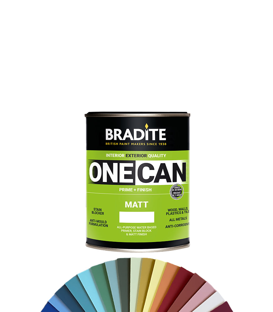 Bradite One Can Matt OC63 - 1L - Tinted Colour Match