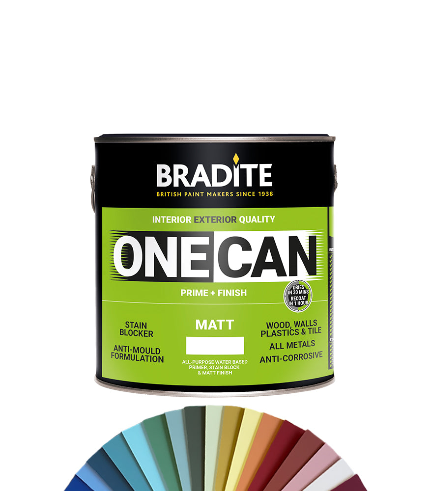 Bradite One Can Matt OC63 - 2.5L - Tinted Colour Match