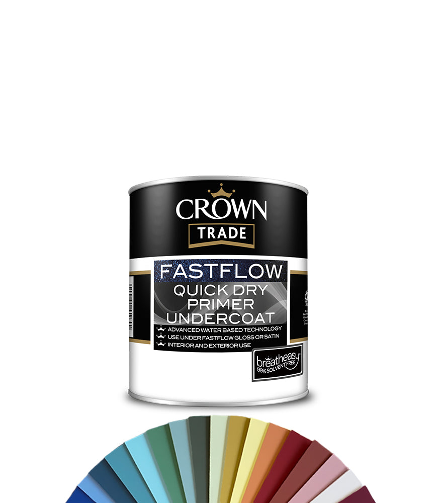 Crown Trade Fastflow Quick Dry Undercoat - 1L - Tinted Colour Match