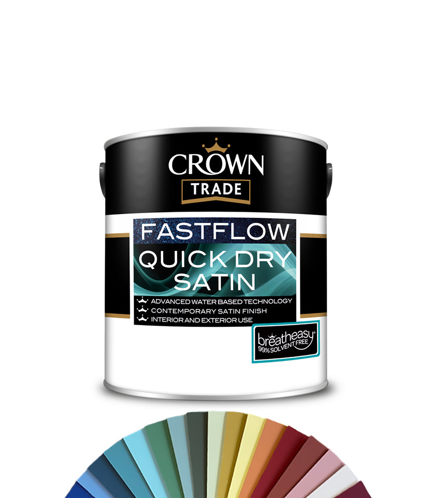 Crown Trade Fastflow Quick Dry Satin - 2.5L - Tinted Colour Match