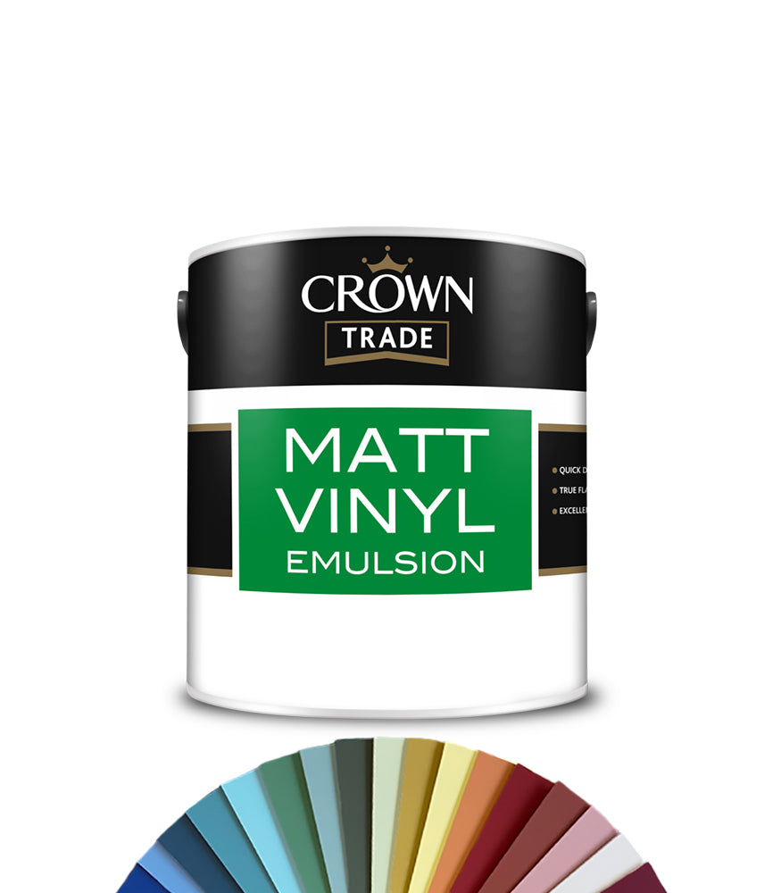 Crown Trade Vinyl Matt Emulsion - 2.5L - Tinted Colour Match
