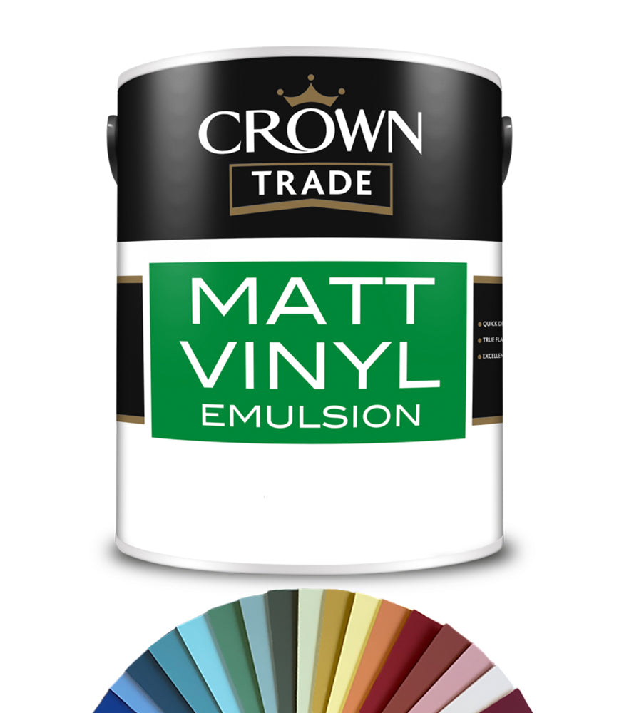 Crown Trade Vinyl Matt Emulsion - 5L - Tinted Colour Match
