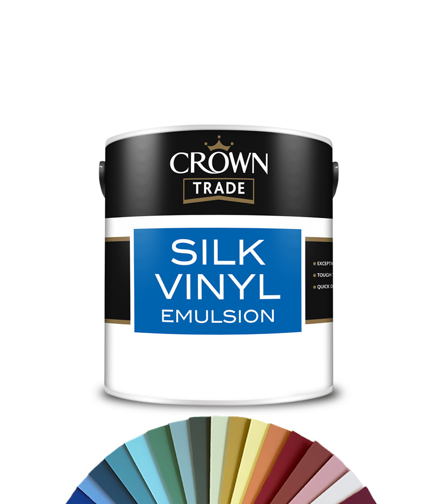 Crown Trade Vinyl Silk Emulsion - 2.5L - Tinted Colour Match
