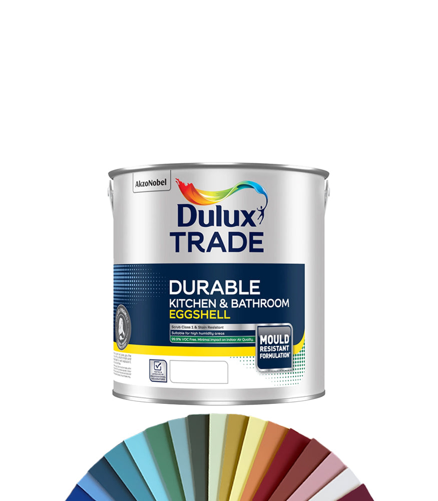 Dulux Trade Durable Kitchen & Bathroom Eggshell 2.5 Litre - Tinted Colour Match
