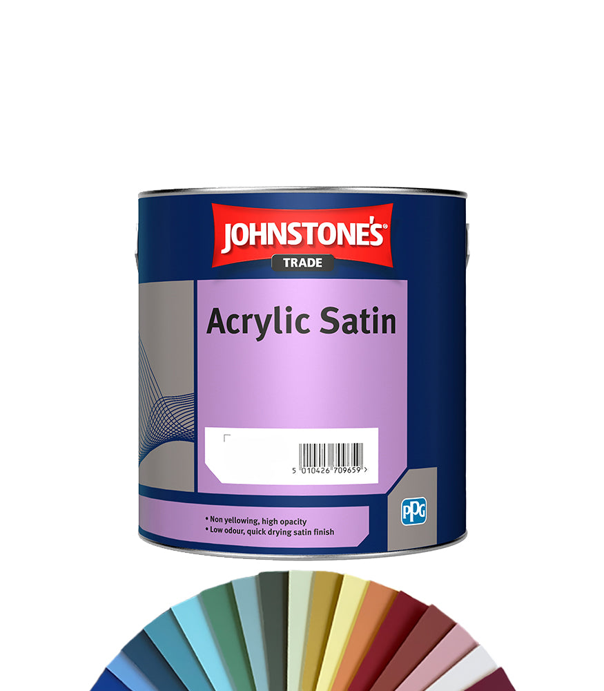 Johnstones Trade Acrylic Satin 2.5L - Tinted Colour Match