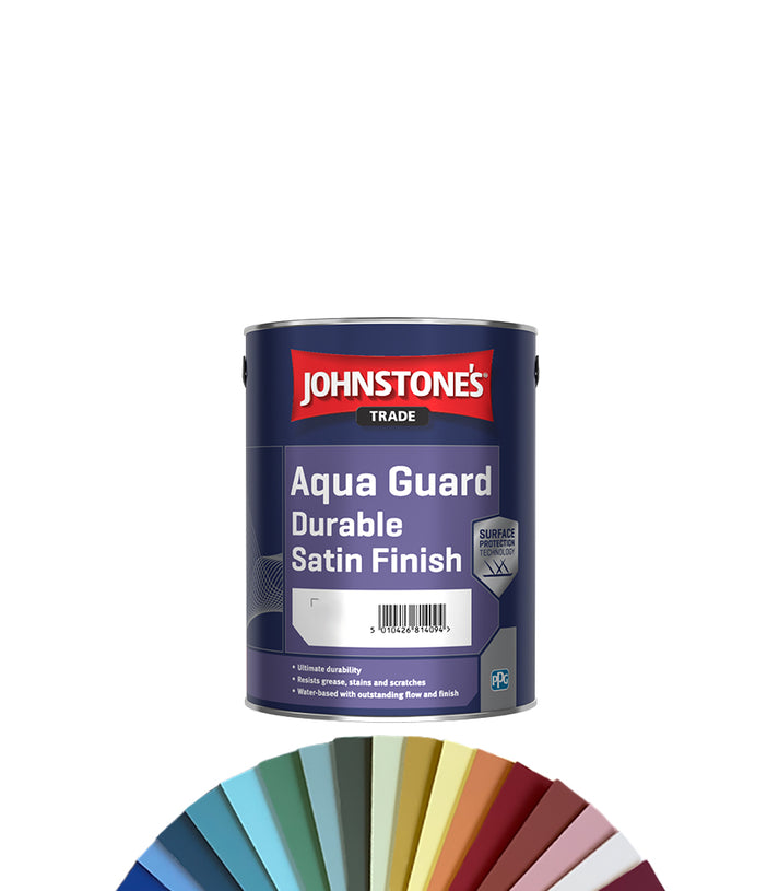 Johnstone's Aqua Guard Durable Satin Finish Paint - Tinted Colour Matc ...