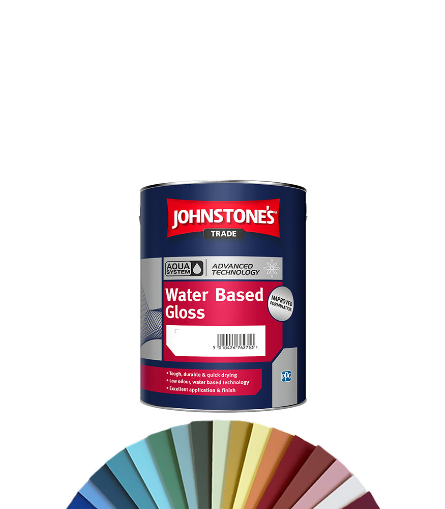 Johnstones Trade Aqua Water Based Gloss 1L - Tinted Colour Match