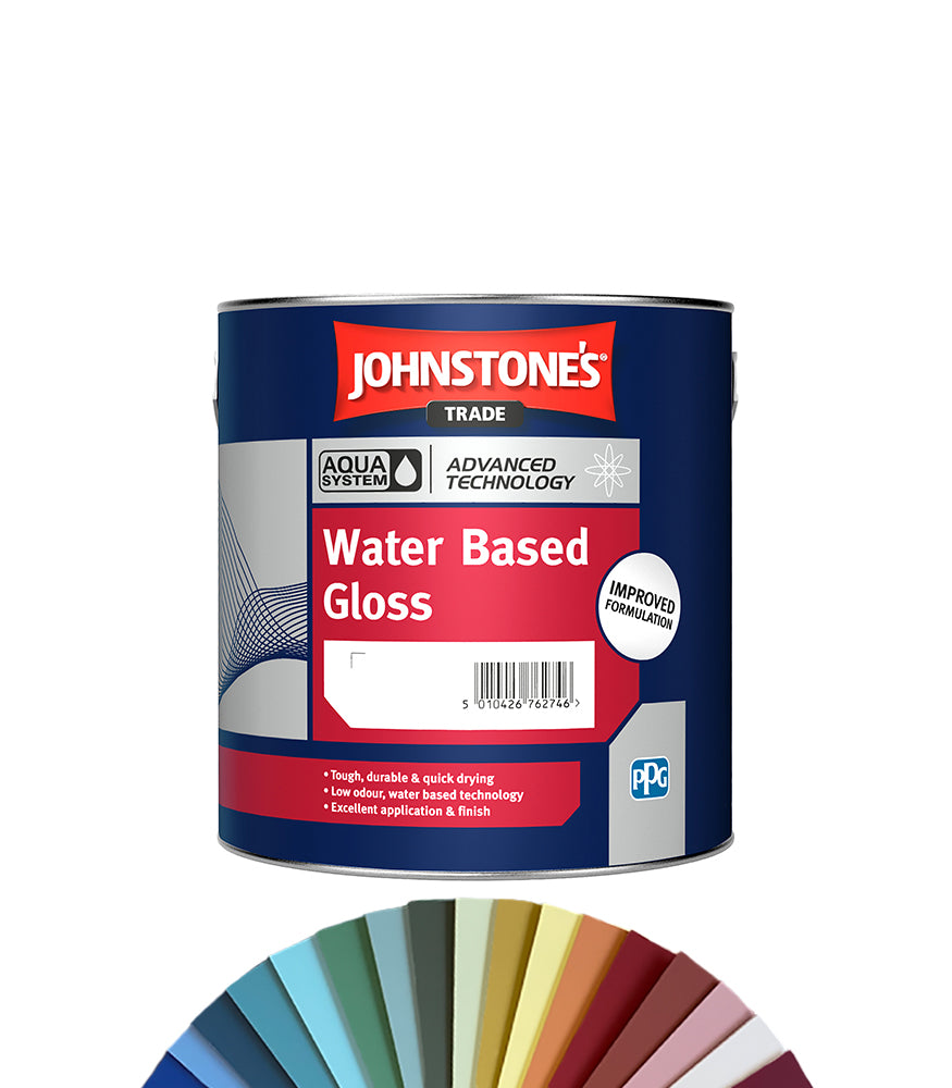 Johnstones Trade Aqua Water Based Gloss 2.5L - Tinted Colour Match