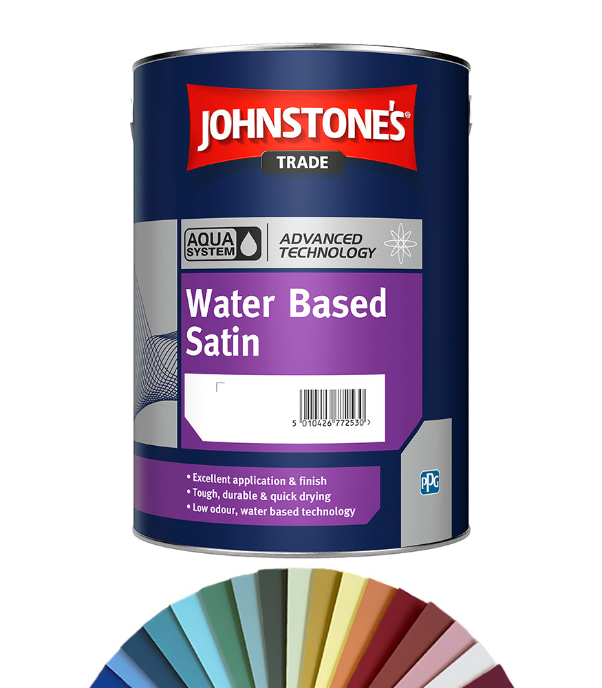 Johnstones Trade Aqua Water Based Satin 5L - Tinted Colour Match