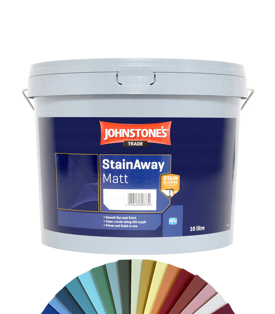 Johnstones Trade Stainaway Matt 10L - Tinted Colour Match