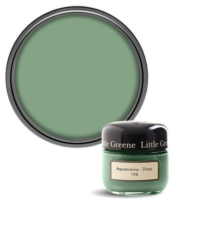 Little Greene Absolute Matt Emulsion Sample Pot - Aquamarine - Deep 198 - 60ml