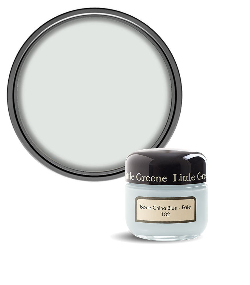 Little Greene Absolute Matt Emulsion Sample Pot - Bone China Blue - Pale 182 - 60ml
