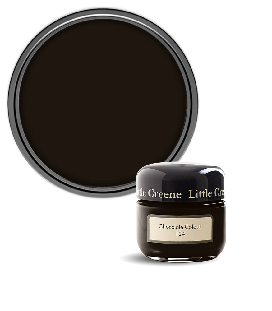 Little Greene Absolute Matt Emulsion Sample Pot - Chocolate Colour 124 - 60ml