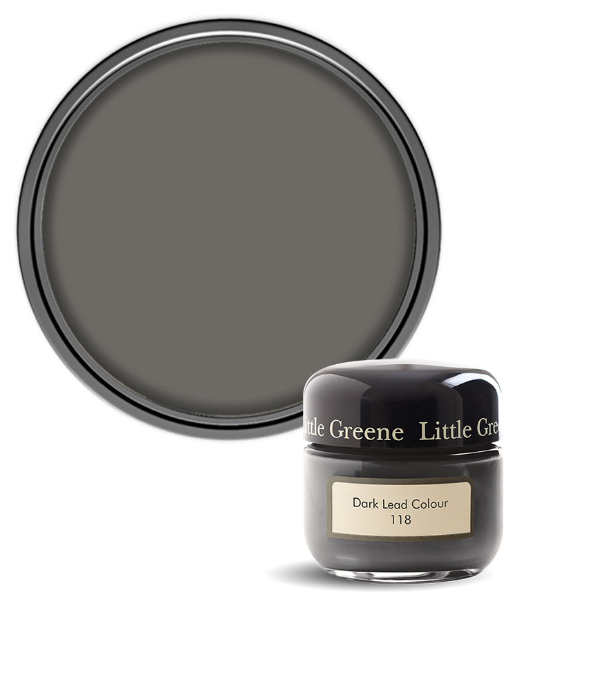 Little Greene Absolute Matt Emulsion Sample Pot - Dark Lead Colour 118 - 60ml