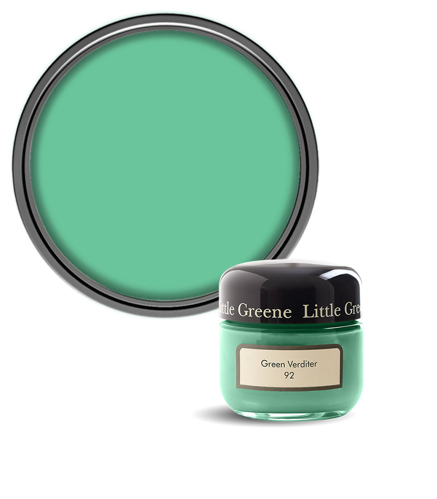 Little Greene Absolute Matt Emulsion Sample Pot - Green Verditer 92 - 60ml