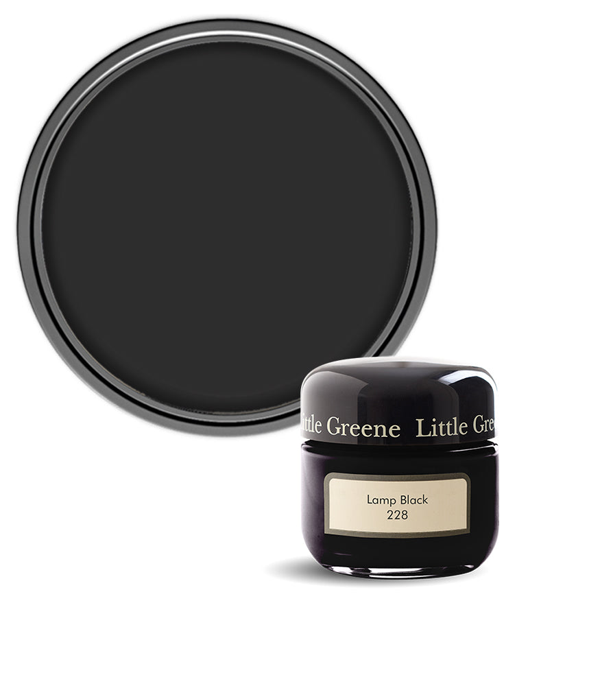 Little Greene Absolute Matt Emulsion Sample Pot - Lamp Black 228 - 60ml