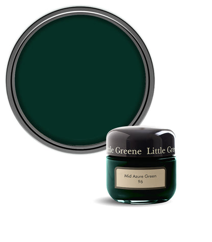 Little Greene Absolute Matt Emulsion Sample Pot - Mid Azure Green 96 - 60ml