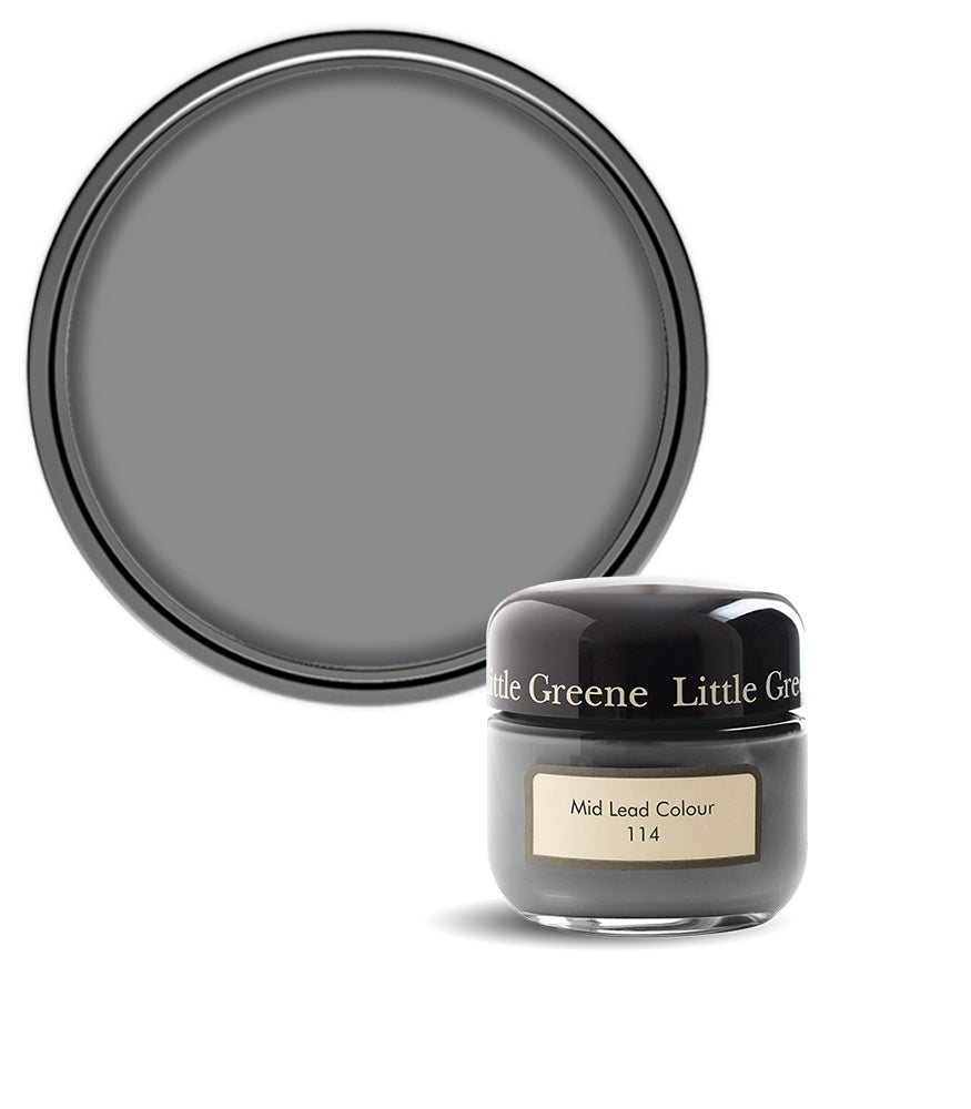 Little Greene Absolute Matt Emulsion Sample Pot - Mid Lead Colour 114 - 60ml