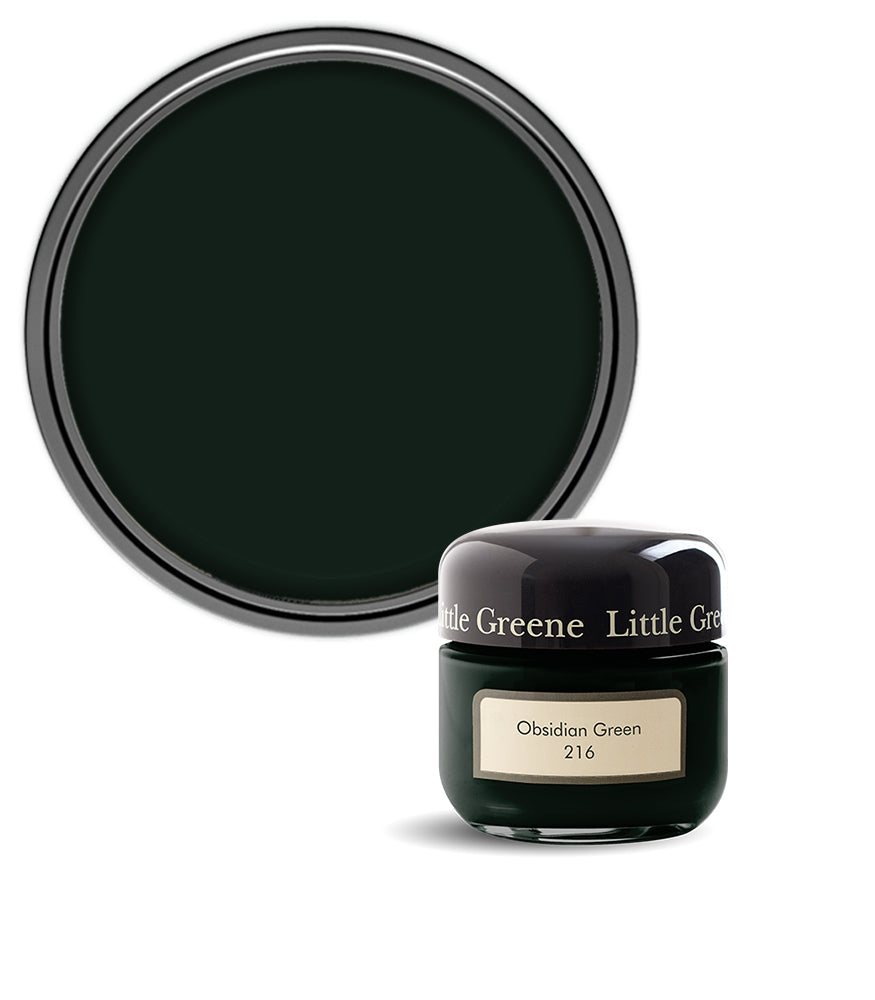 Little Greene Absolute Matt Emulsion Sample Pot - Obsidian Green 216 - 60ml