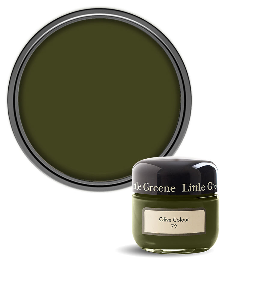 Little Greene Absolute Matt Emulsion Sample Pot - Olive Colour 72 - 60ml