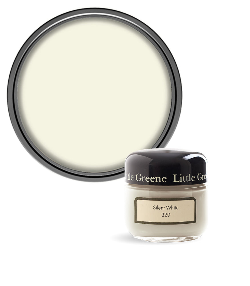 Little Greene Absolute Matt Emulsion Sample Pot - Silent White 329 - 60ml