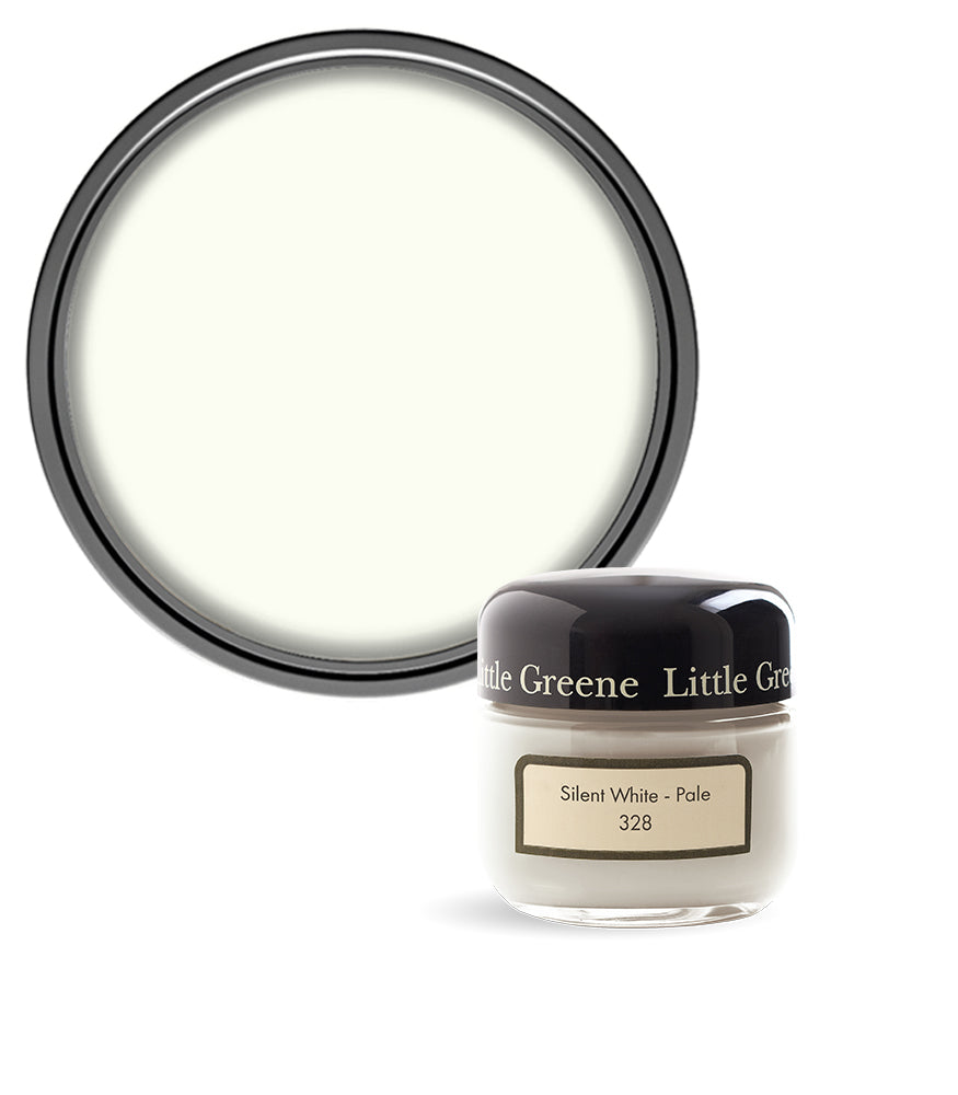 Little Greene Absolute Matt Emulsion Sample Pot - Silent White - Pale 328 - 60ml