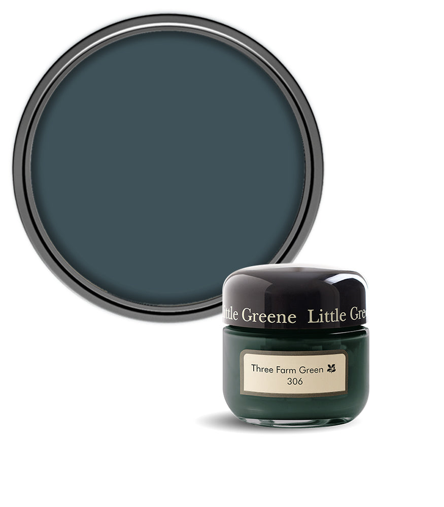 Little Greene Absolute Matt Emulsion Sample Pot - Three Farm Green 306 - 60ml