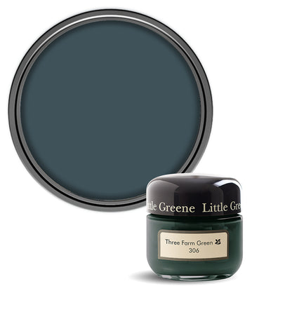Little Greene Absolute Matt Emulsion Sample Pot - Three Farm Green 306 - 60ml