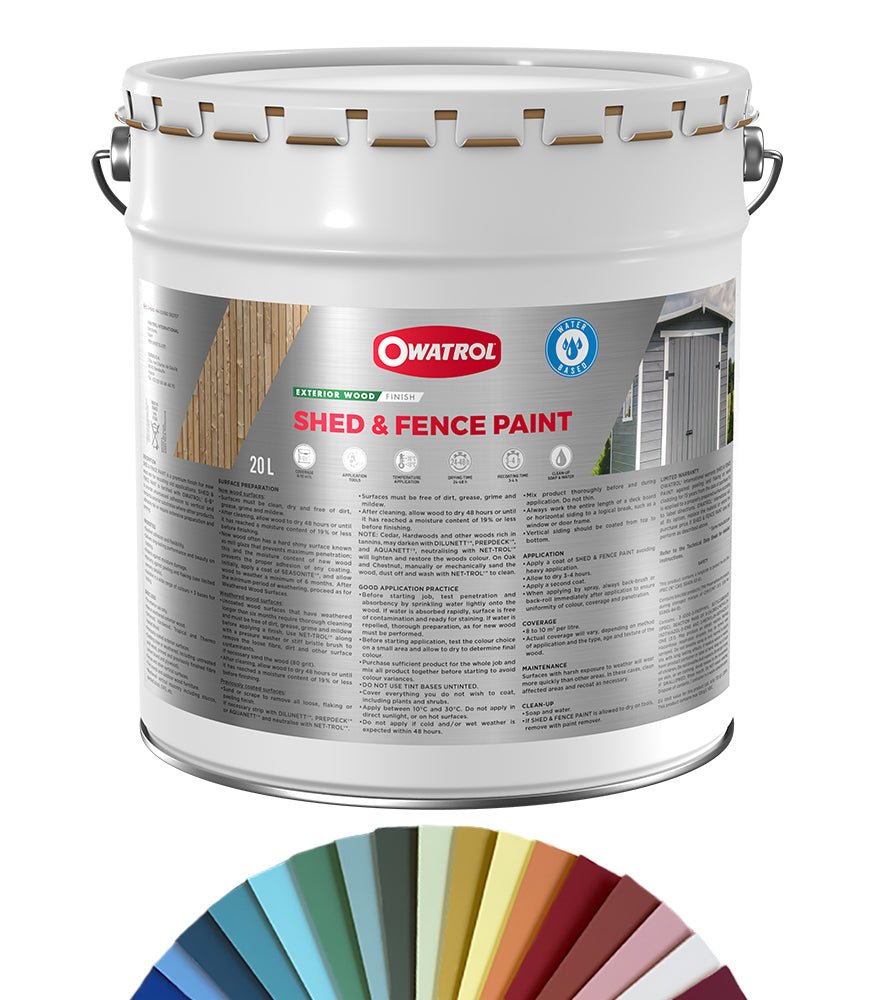 Owatrol Shed and Fence Paint - 20L - Tinted Colour Match