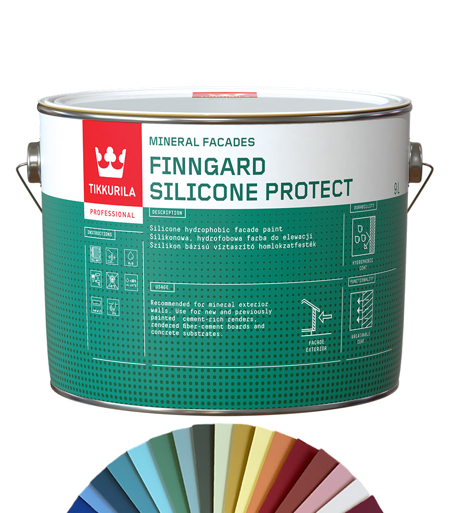 Tikkurila Finngard Silicone Protect for Mineral Exterior Walls - 10L - Tinted Colour Match