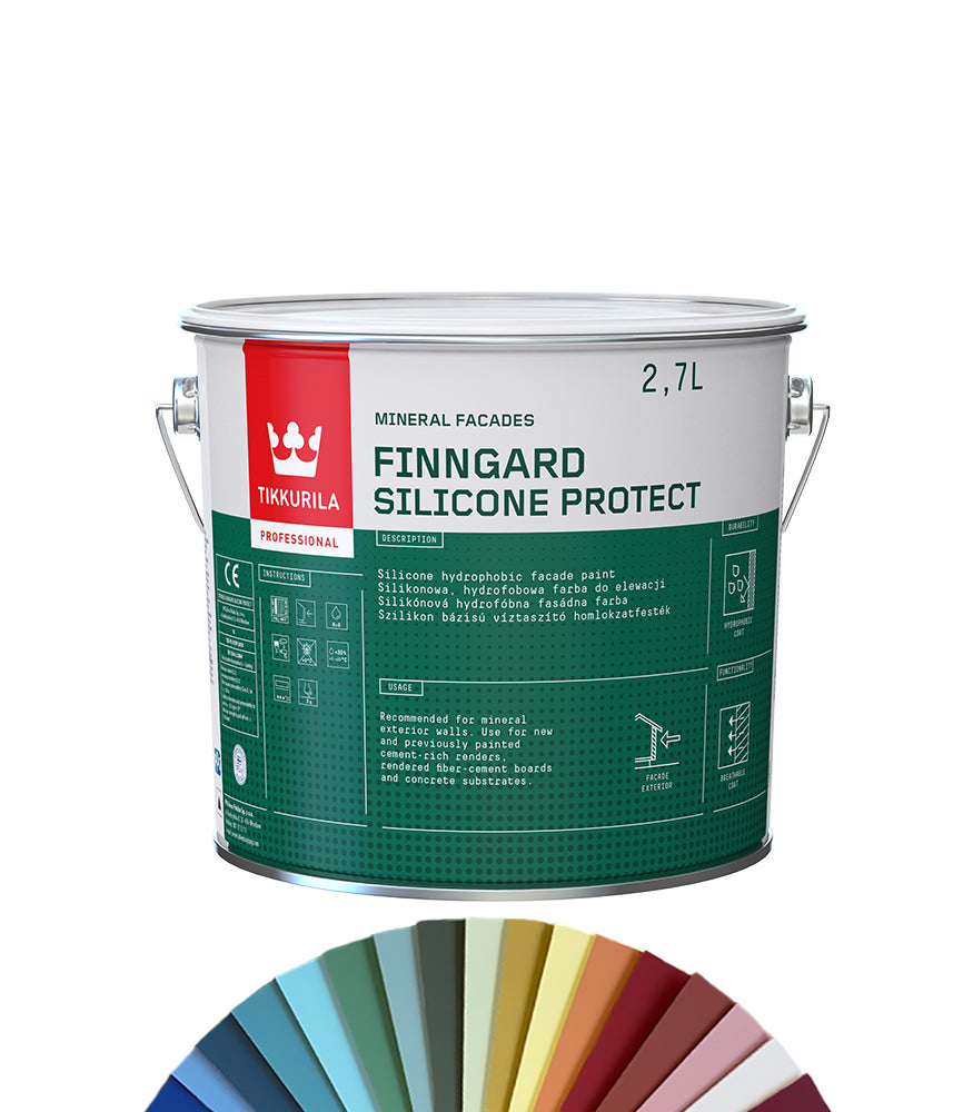 Tikkurila Finngard Silicone Protect for Mineral Exterior Walls - 3L - Tinted Colour Match