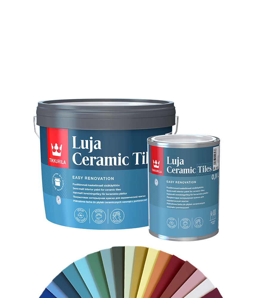 Tikkurila Luja Ceramic Tiles Paint - Tinted Colour Match