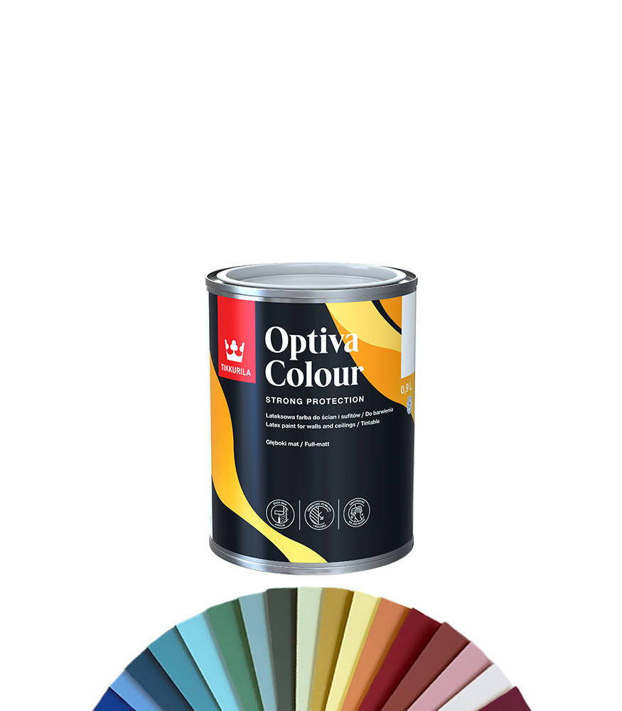 Tikkurila Optiva Colour Durable Trade Matt Paint - 1L - Tinted Colour Match