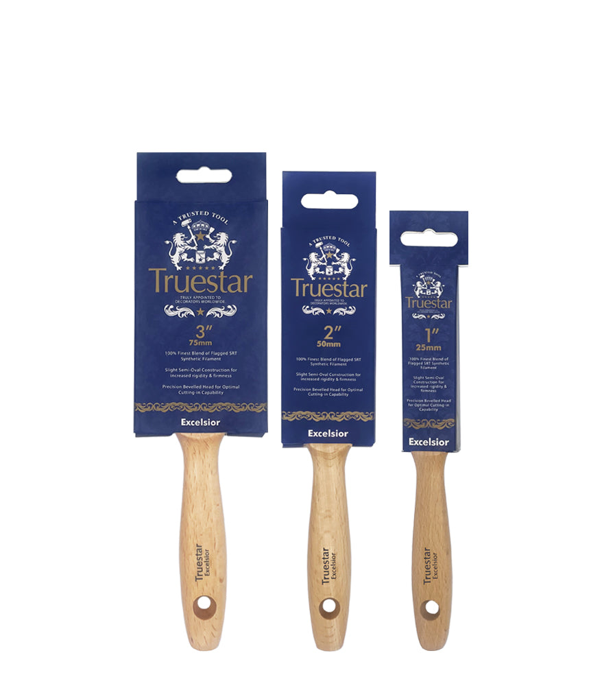 Truestar Excelsior 3 Piece Brush Set - 1", 2" & 3"