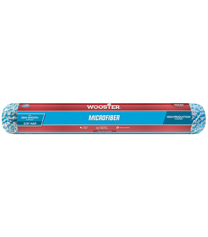 Wooster Microfiber 3/8" Nap Semi Smooth Paint Roller Sleeve - 18 Inch