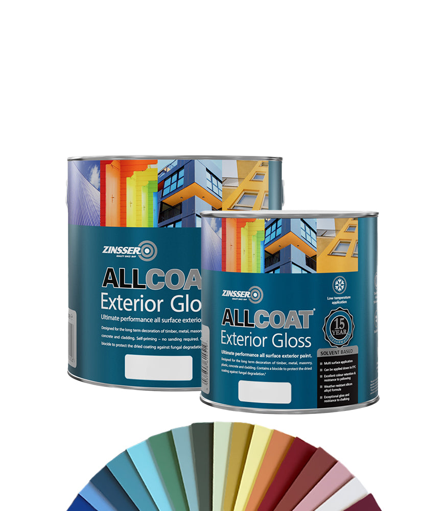 Zinsser AllCoat (Solvent Based) Exterior Gloss Paint - Tinted Colour Match