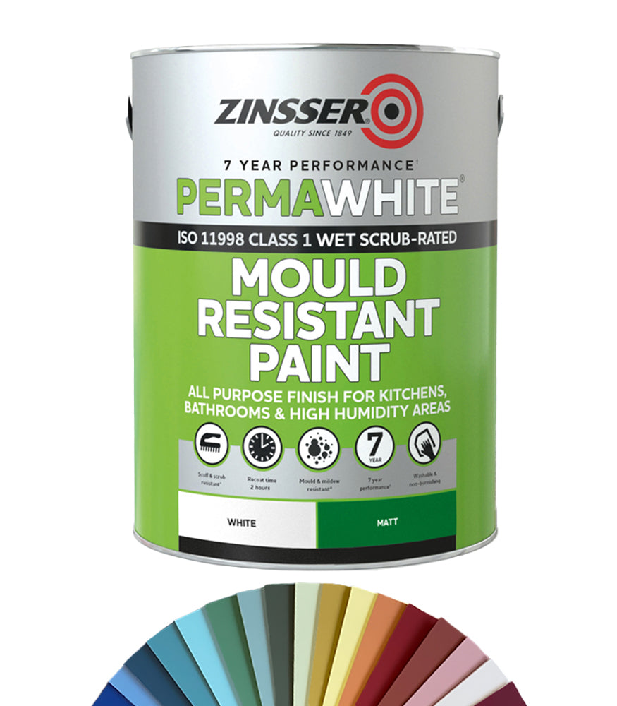 Zinsser Perma White Interior Paint - Matt - 5L - Tinted Mixed Colour